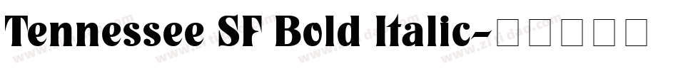 Tennessee SF Bold Italic字体转换